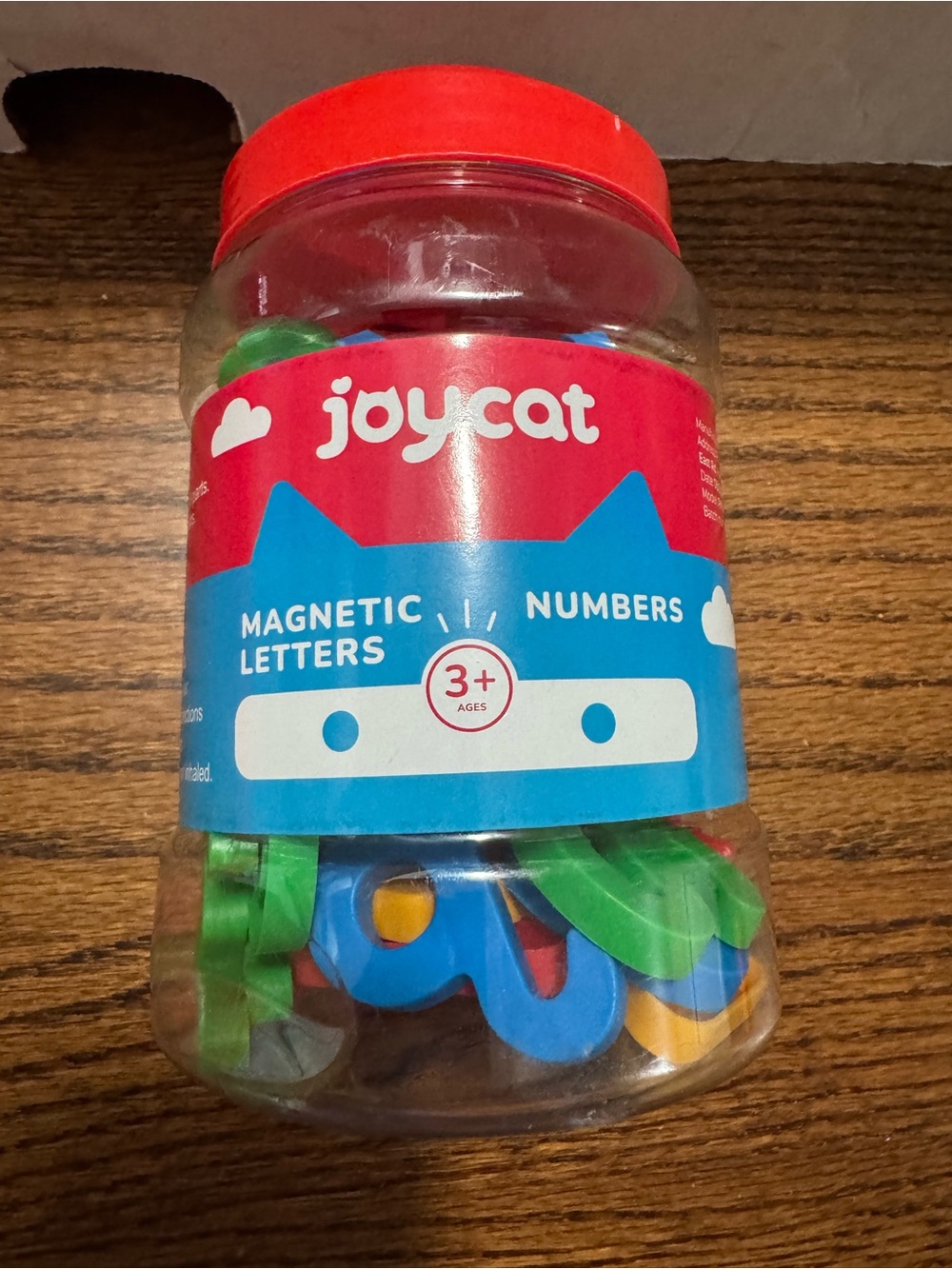 Joycat Magnetic Letters & Numbers Jar - Bright Multicolor Learning Set
